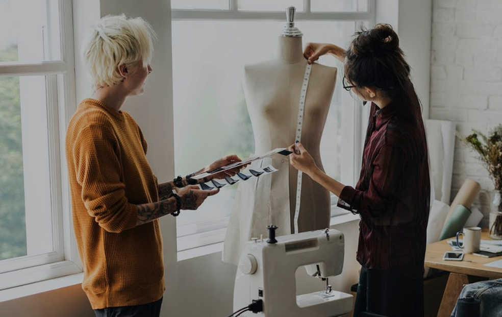 woman measuring